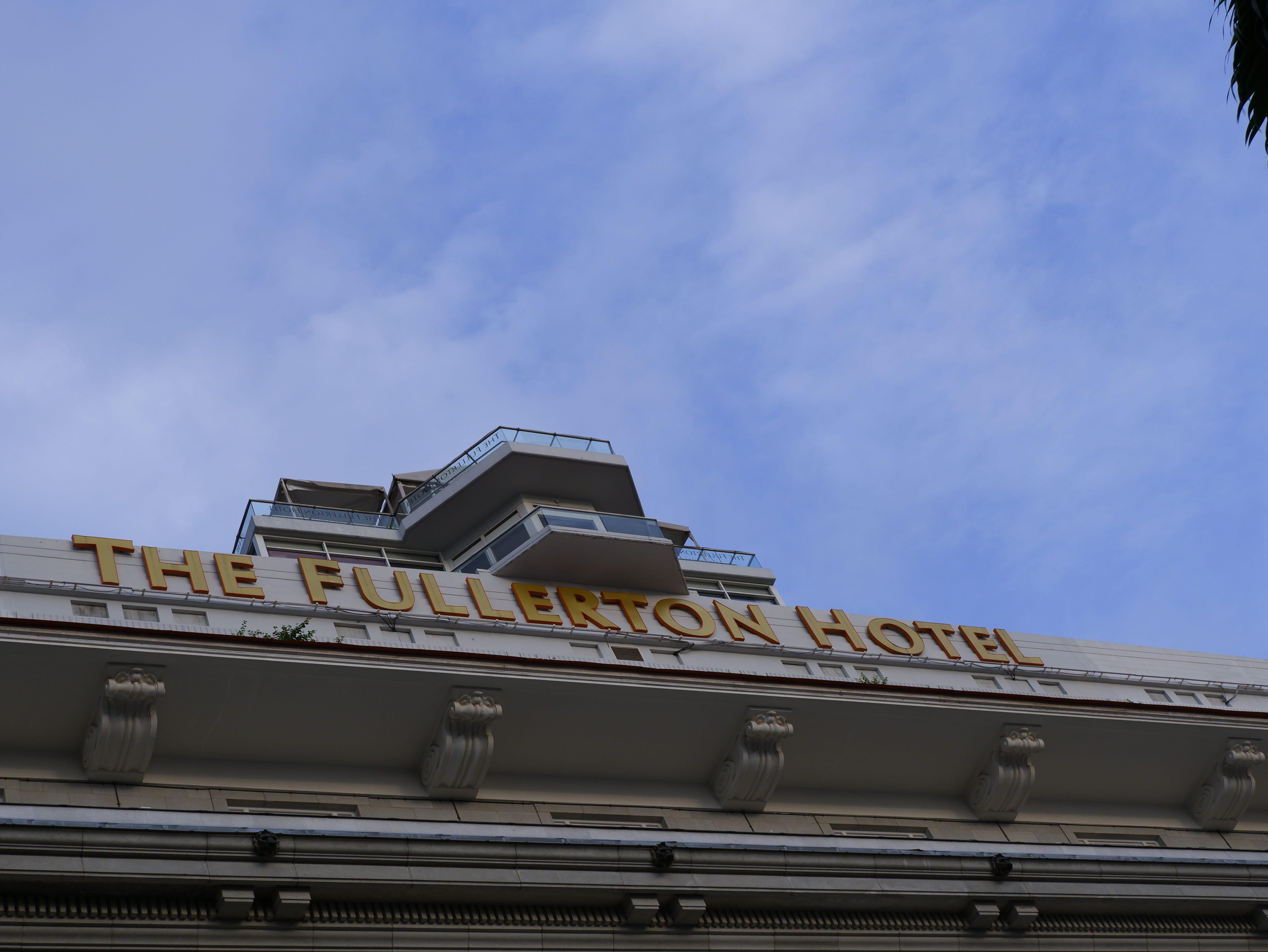 What appears to be an observation deck sits above the hotel’s logo.